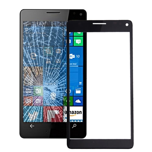 Original Front Screen Outer Glass Lens with Frame for Microsoft Lumia 950 XL(Black)