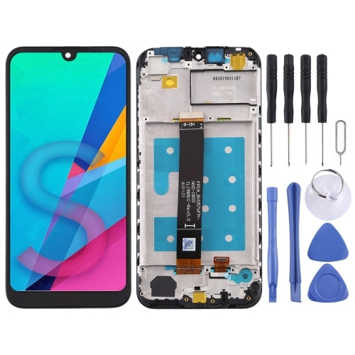 LCD Screen and Digitizer Full Assembly with Frame for Huawei Honor 8S (Black)