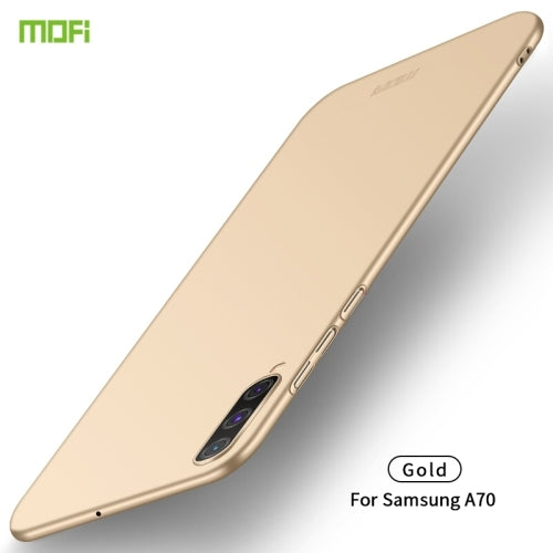 For Galaxy A70 MOFI Frosted PC Ultra-thin Hard Case(Gold)