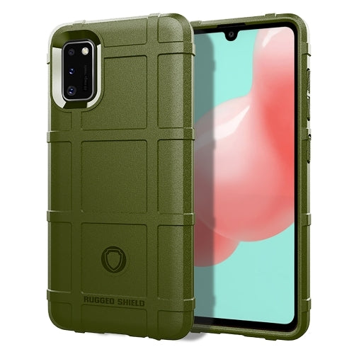 For Galaxy A41 Full Coverage Shockproof TPU Case(Army Green)