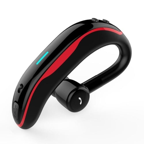 Car Handfree Wireless Ear-hook Bluetooth Earphone with Microphone(Black Red)