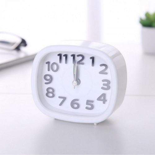 Creative Minimalist Mute Alarm Clock(Square White)