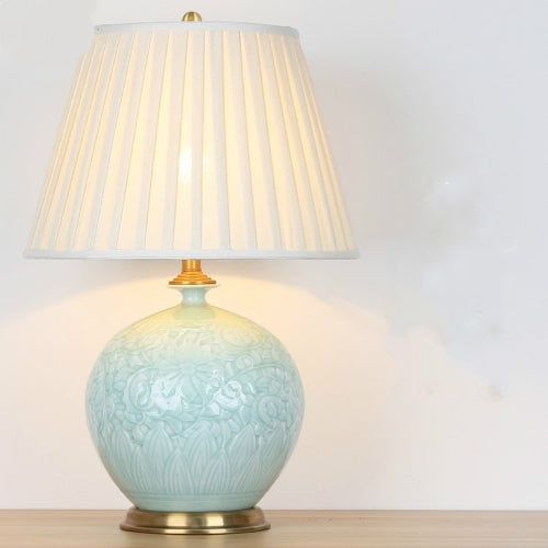Living Room Decoration Study Ceramic Table Lamp Home Decoration Light(Pomegranate bottle )