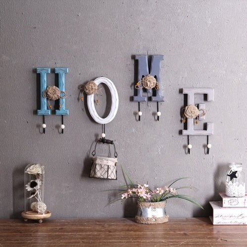Creative Wall Decoration Hanger Porch Personality Letter Coat Wall Hanging, Size: 12x4.5x26.5cm(HOME)