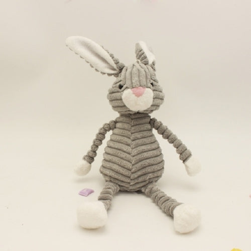 Striped Animal Plush Toy Doll Creative Animal Doll, Type:Gray Rabbit, Height:42cm