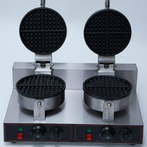 XC-HF-2 Commercial Electric Double-head Waffle Stove Meat Waffle Machine with Timing, Specification:500 x 380 x 260 MM