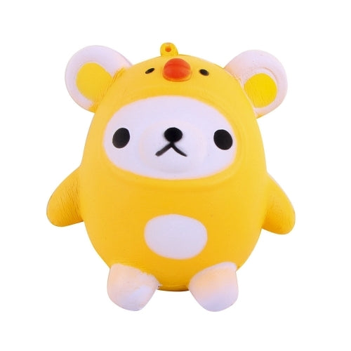 Slowly Rising Cute Animal Slow Rebound Children Squeeze Toy, Size:10 x 9cm(White)