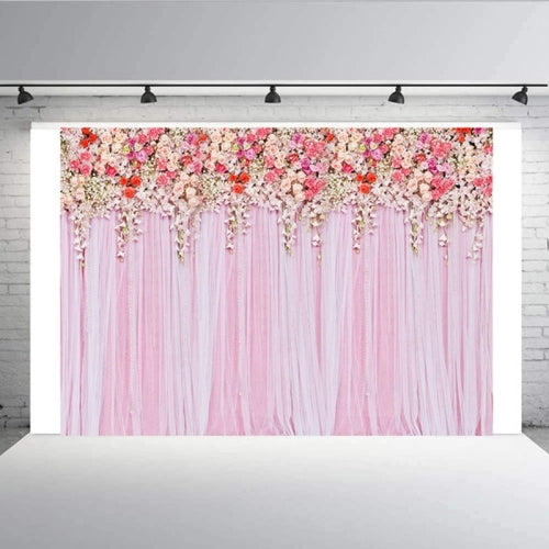 2.1m x 1.5m Flower Wall Simulation Wedding Theme Party Arrangement Photography Background Cloth(W093)