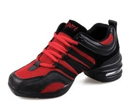 Soft Bottom Mesh Breathable Modern Dance Shoes Heightening Shoes for Women, Shoe Size:41( Red)