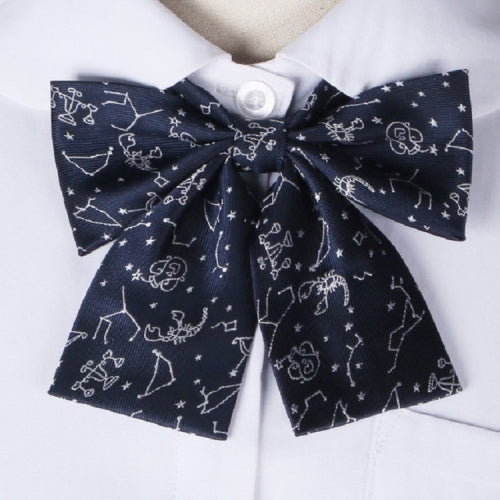 Constellation Pattern College Style Bow-knot Uniform Bow Tie(Navy)