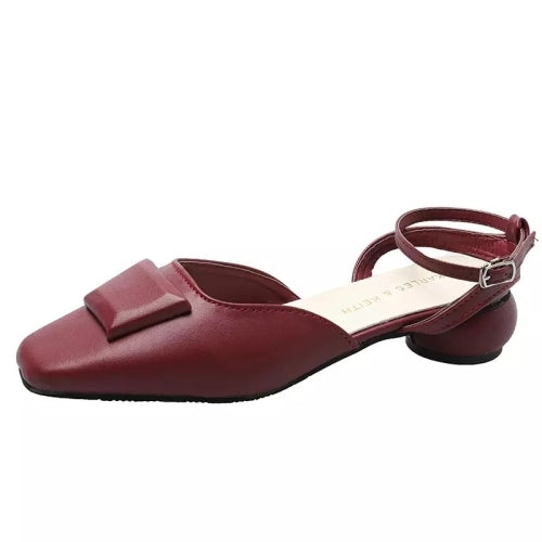 Fashion Wild Comfortable Shoes Sandals for Women (Color:Wine Red Size:35)